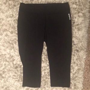 Reebok black crop leggings